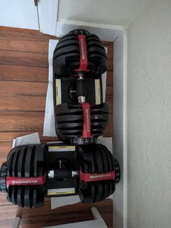Bowflex adjustable weight dumbbells