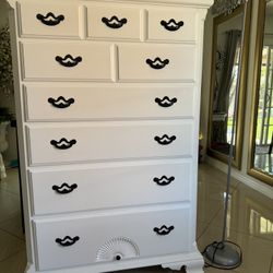 Tall Dresser 64” High 43” Long And 20” Wide With Large Drawers