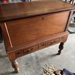 Antique Ceylon Teak Chest - Imported From Sri Lanka