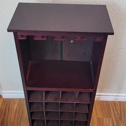 Standing Wooden Wine Rack - Cabinets Shelf for Cellar Pantry Home Kitchen Bar