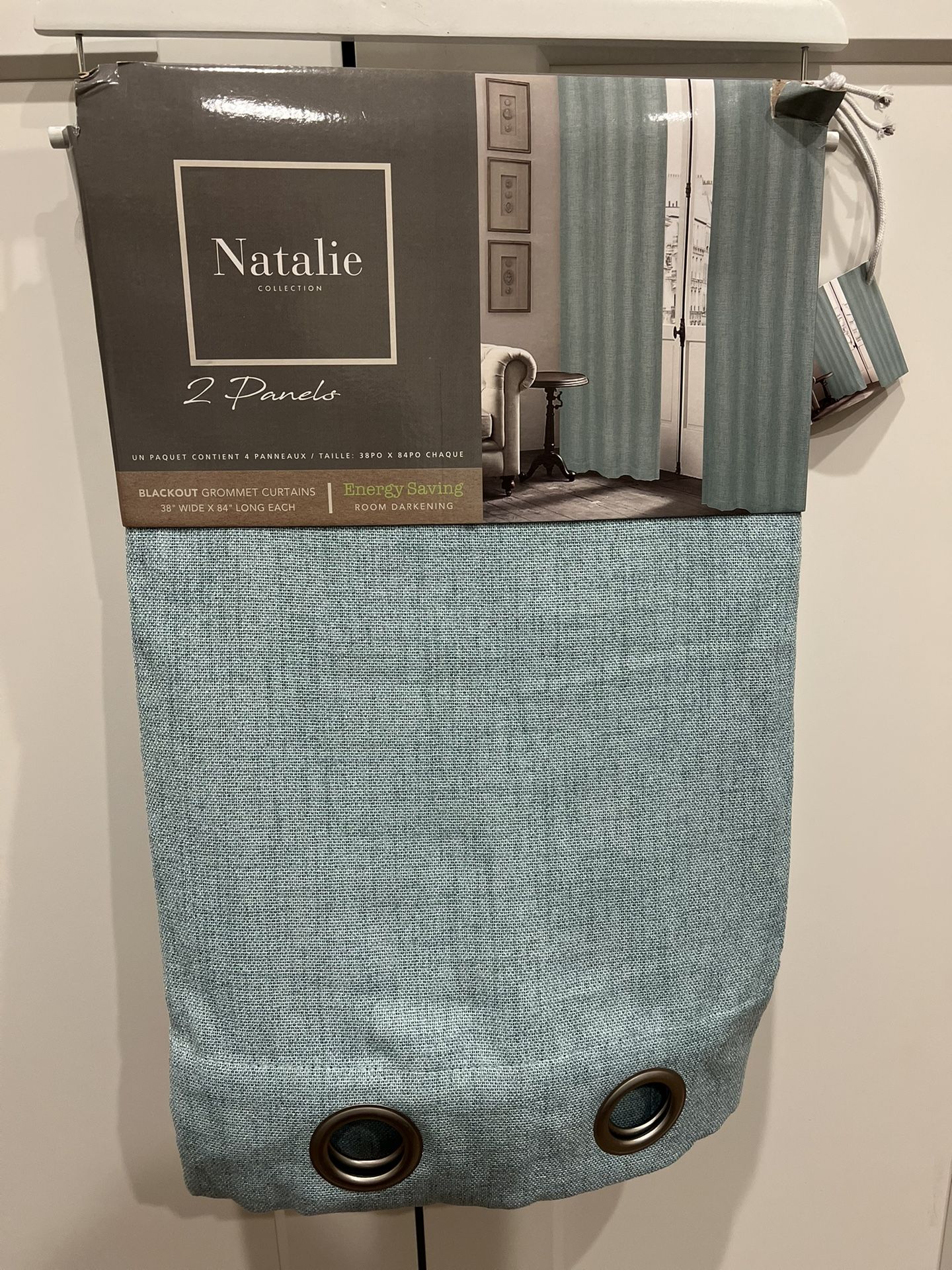 Blackout Curtain 38x84” New 