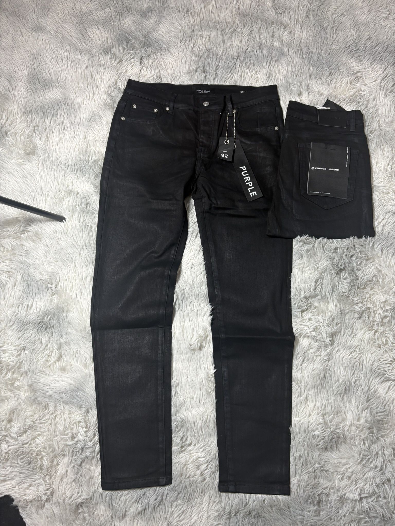 Black Wax Purple Jeans