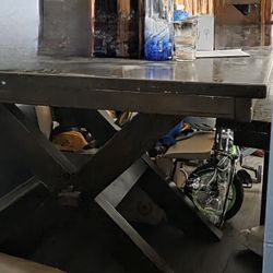 Rustic Hard Wood Bar Height Table
