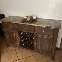 FREE- Dining Room Server /w Wine Rack 