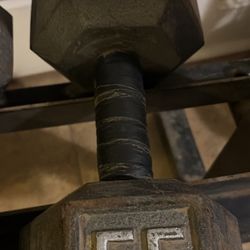 55 LB DUMBBELL SET