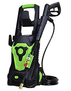 PowRyte Elite 1800 Watt 15A Electric Pressure Washer,Power Washer,Spray Washer with 4 Spray Tips and Powerful Motor - 4500PSI 3.5GPM(Green)