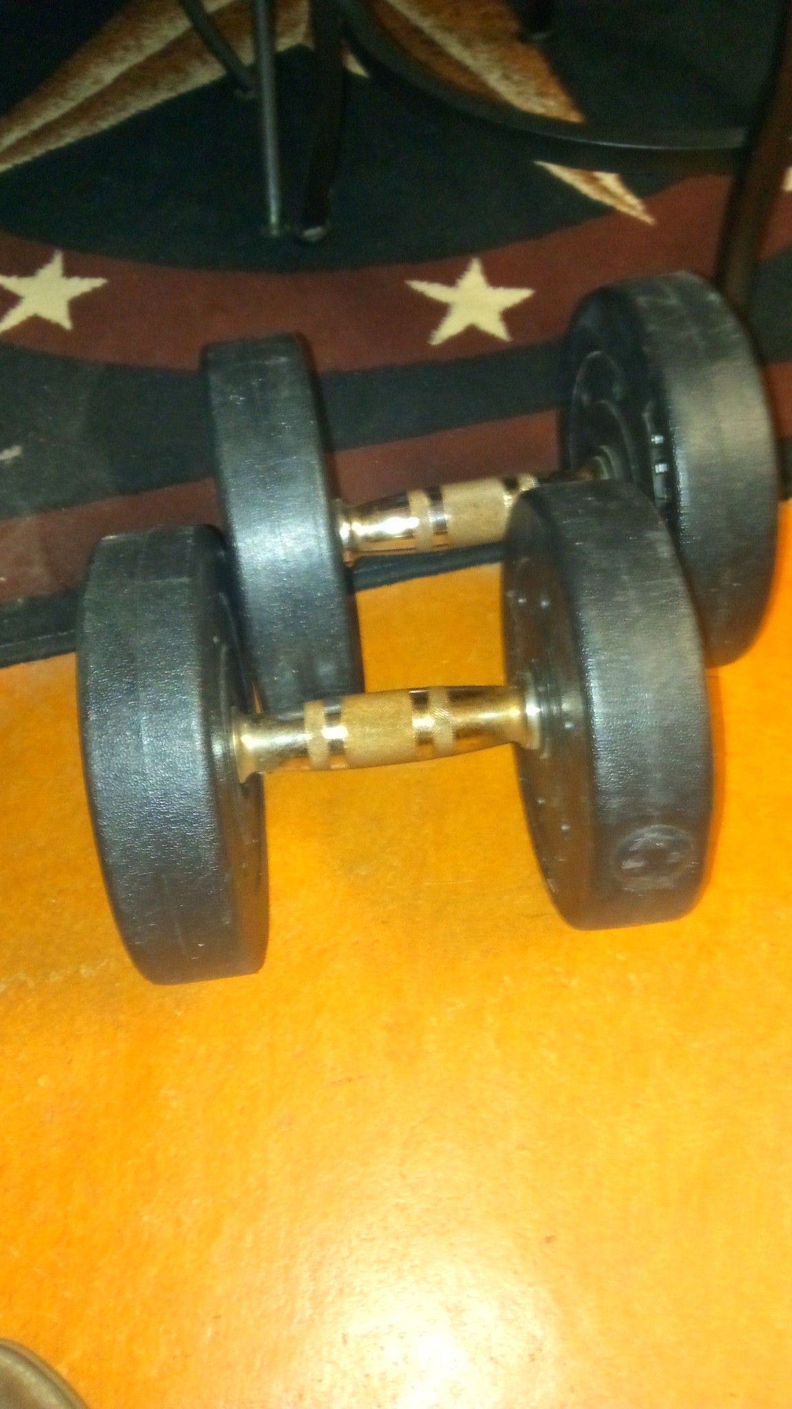Set of weights 15 lbs each