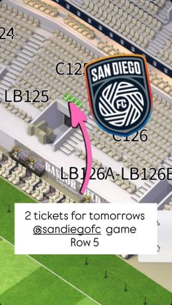 San Diego fc vs Dallas Saturday 07/25 OBO
