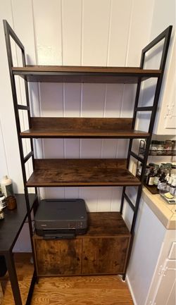 Bookshelf with Storage Cabinet