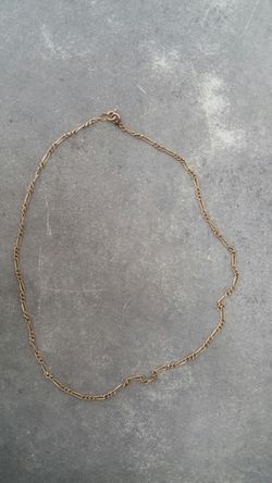 14 k gold plated chain necklace
