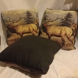 (3) Elk Pillows