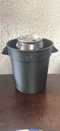 Black trash can Koozie