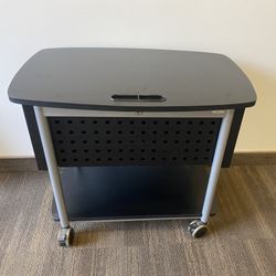 BHanging file cabinet with lock  missing key  office equipment 