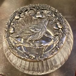 Rawcliffe Pewter Lid With Glass Bowl 