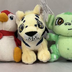 VTG Neopets Plush Lot (3) – McDonald’s 2005 Happy Meal – Tags & Clips Attached – Collectible
