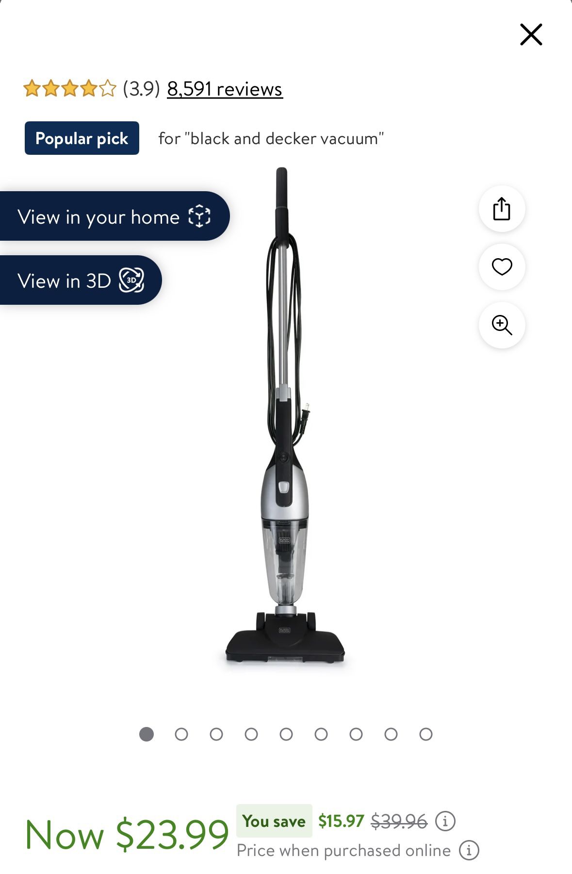 Brand New Black And Decker Vacuum