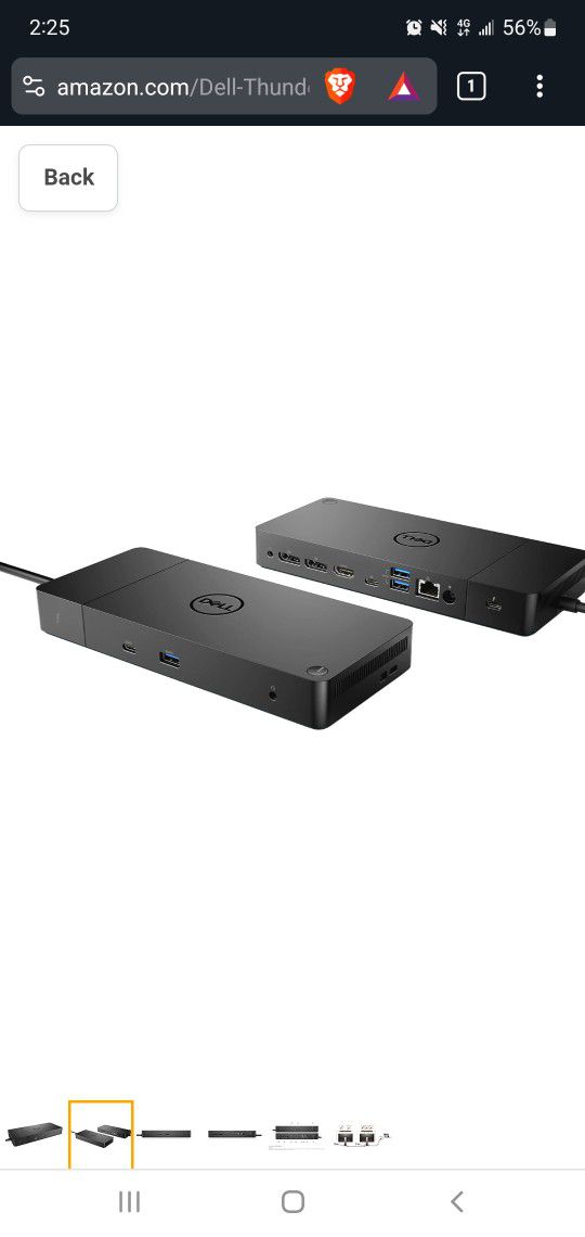 Dell WD19TB Thunderbolt Docking Station with 180W AC Power Adapter (130W Power Delivery)
