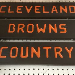 Homemade Browns Sign