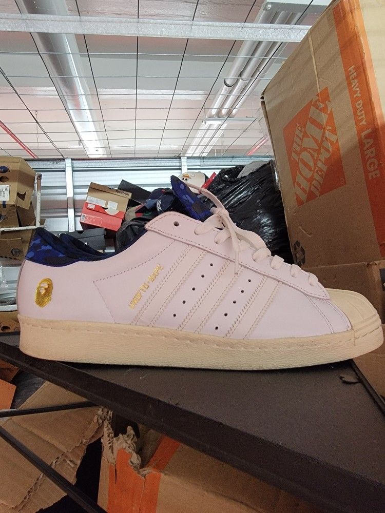 Bape X Undefeated X Addias Shell Toe