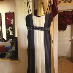 City triangle prom dress black,gray and cream color like new size S