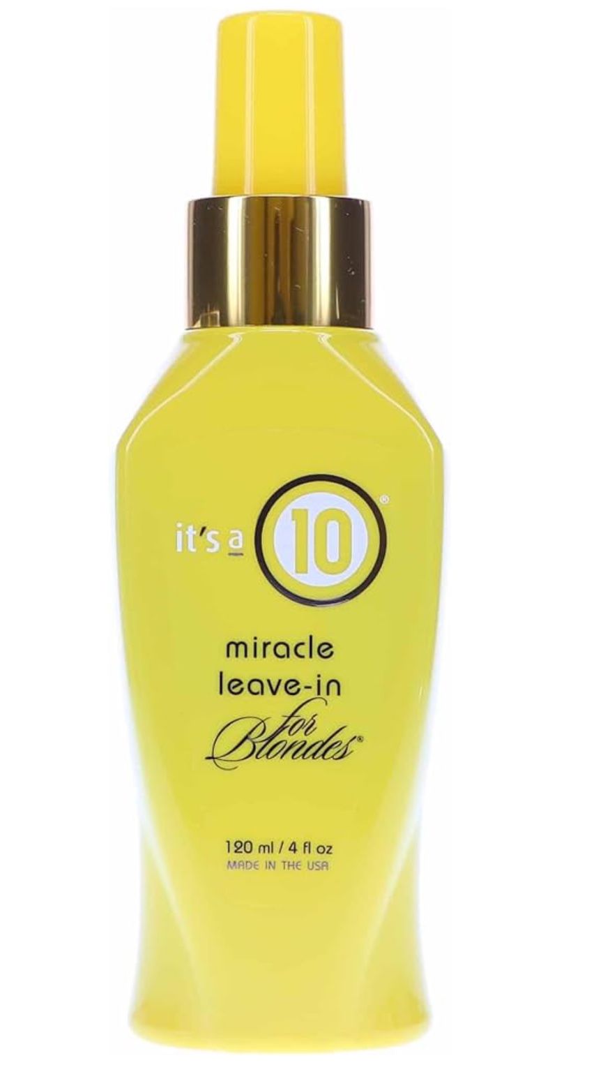   It's a 10 Haircare Miracle Leave-In for Blondes, 4 FL OZ X 2 *NEW*