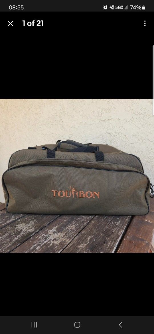 Tourbon Duffle + Rifle/Shotgun Bag Luggage Backpack Hunting Travel 26x16x12