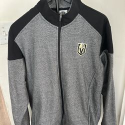 NHL Vegas Golden Knights Fleeced Lined 1/4 Polyester Pullover Mens Large