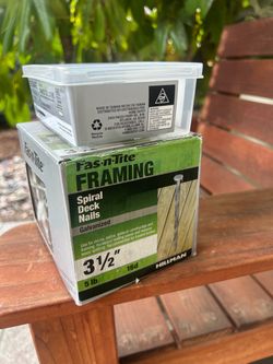 Deck Nails & Stainless Steel Screws – $5 for All
