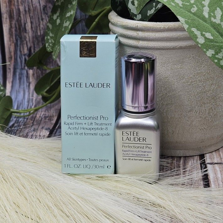 Estée Lauder Perfectionist Pro Rapid Firm + Lift Serum with Hexapeptides 1 oz retail $95 Helps strengthen skin's support network; improves elasticity