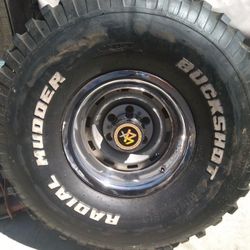 Chevy K5 Blazer Rally Wheels With Buckshot Mud tires Tires 