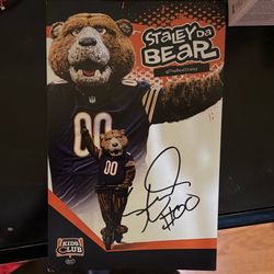 Signed Bears Paper By Mascot