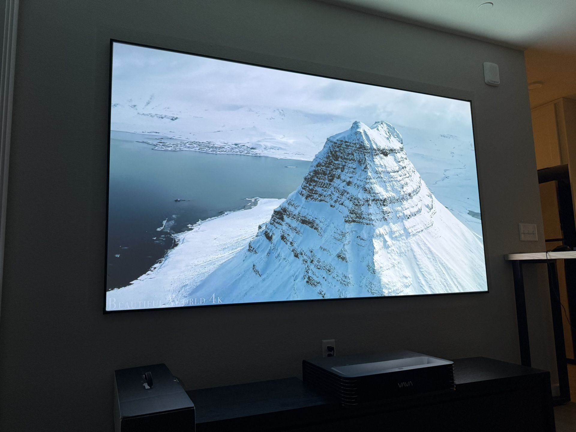 VAVA Chroma 4K Triple Laser Projector and 100” Screen