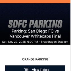 SDFC Parking Ticket ORANGE lot