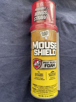 Mouse Shield Expanding Foam And All Purpose Adhesive Caulk (Super White) Sealant