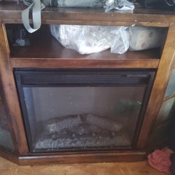 Electric Fireplace And Remote 
