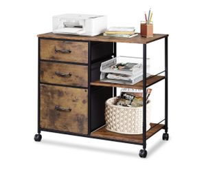 3 Drawer Mobile File Cabinet