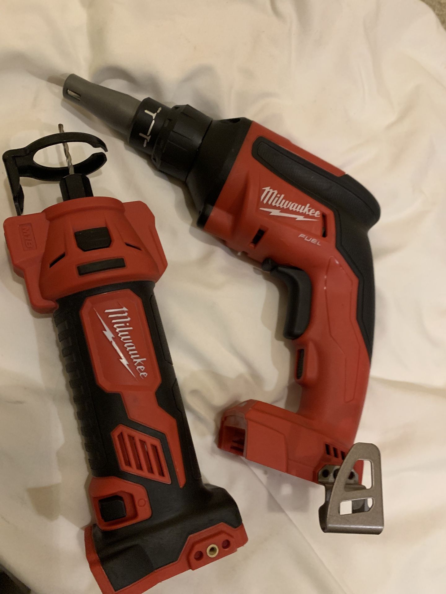 Milwaukee M18 And Dewalt 20V  Drills Hammers 