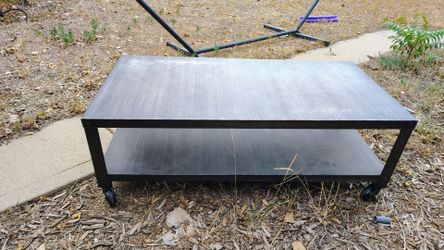 Industrial Metal Coffee Table $10