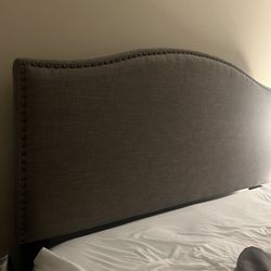 Queen Size Headboard Grey