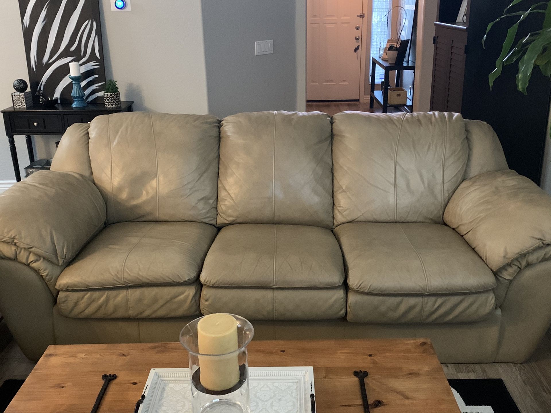 Three piece Leather sofa for sale