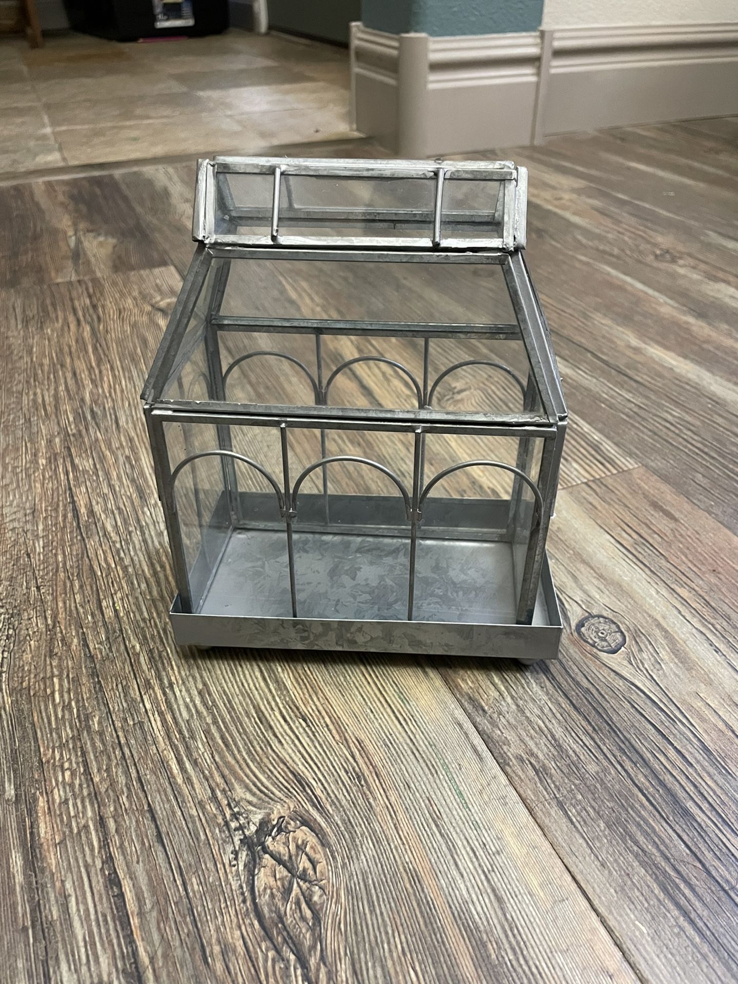 Vintage Glass House Display Case 