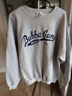 Vintage Forest Gump Bubba Gump Maui Shrimp Co. Grey Blue Size XL