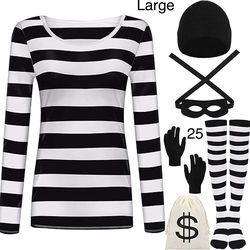 Women’s Burglar Robber Criminal Costume Large / Disfraz de Ladrona Grande