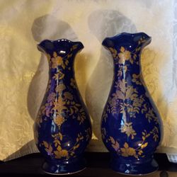 Blue & Gold Vases