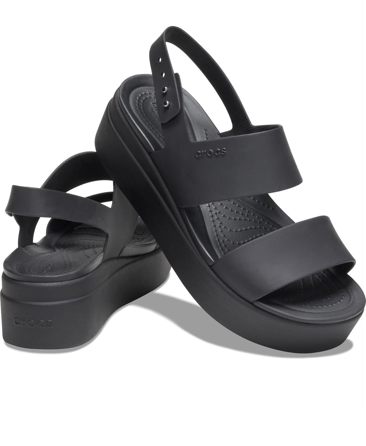 Crocs Women's Brooklyn Low Wedge Sandals Size 8