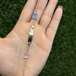 14k Name Plate ID Bracelet 