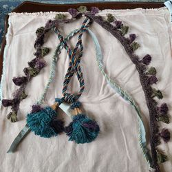 Tieback Tassels Cord Fringe Purple Teal Aqua Sewing