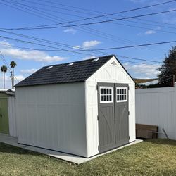 8 ft. W x 10 ft. D Plastic Resin Storage Shed 