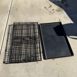 Dog Crate - Large Foldable Wire Crate 36 L× 23 Wx25 H