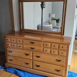 9 Drawer dresser with mirror